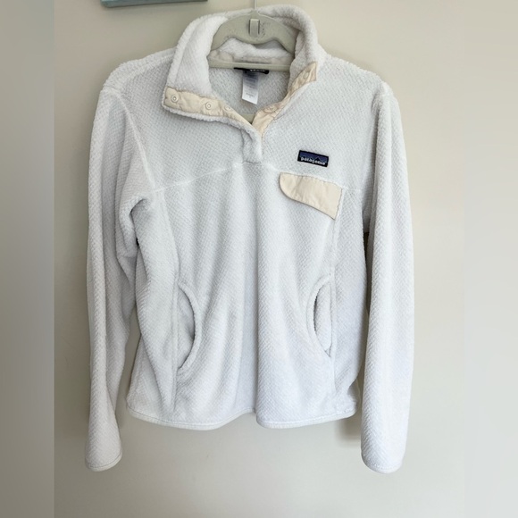 Patagonia Retool Snap-T Pullover Fleece Size Small Cream - Picture 1 of 9